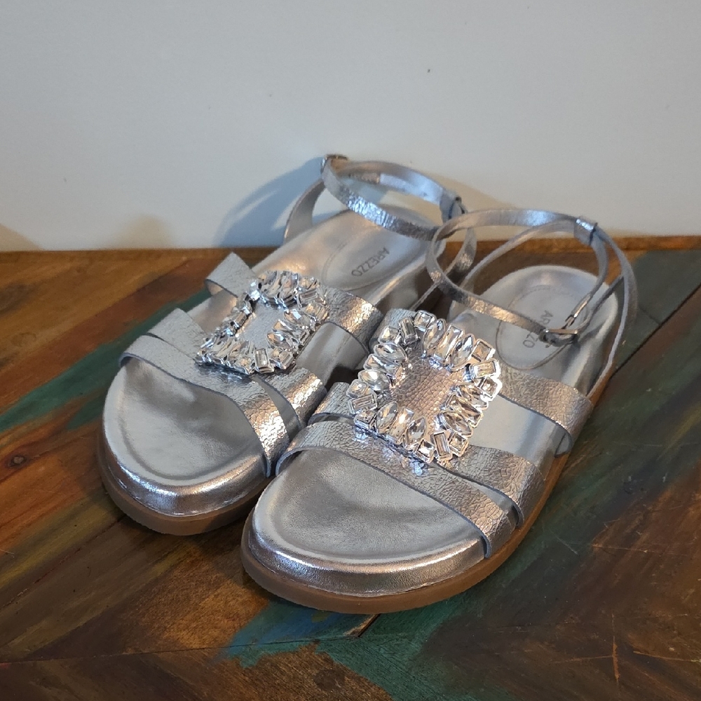 Arezzo Sadie Rhinestone Flst Sandal